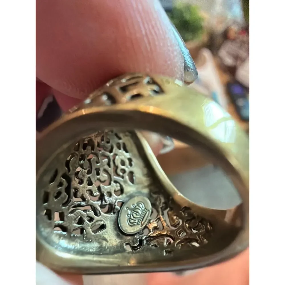 Vintage Premier Designs size 7 brass tone Jasmine ring